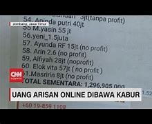 Uang Arisan Dibawa Kabur